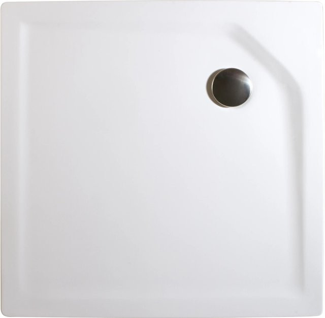 Schulte Duschwannen-Set ExpressPlus Extraflach Quadrat in Weiß, B/T: 100 x 100 cm, Höhe: 3,5 cm - Bild 1