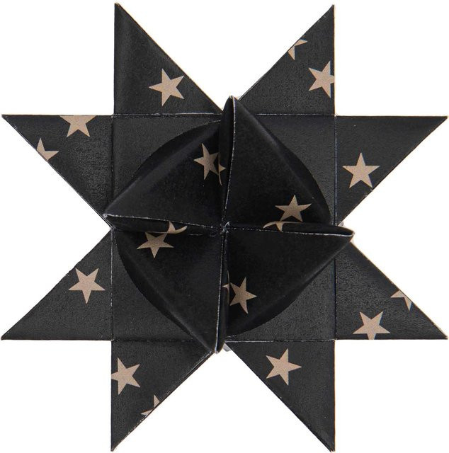 Rico Design Paper Poetry Fröbelstreifen Sterne in Schwarz, 60 Stück - Bild 1