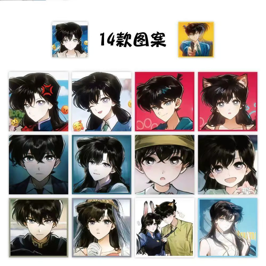 Keeppley Detective Conan Aufkleber, Bunt / Mehrfarbig, 500 Stück/Rolle - Bild 2