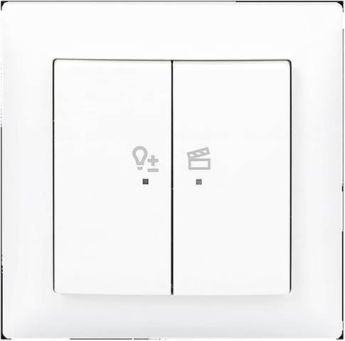 Busch-Jaeger Dimmer Wandleuchte für LED im Garten in Weiß mit Bluetooth und Fernbedienung - Bild 1