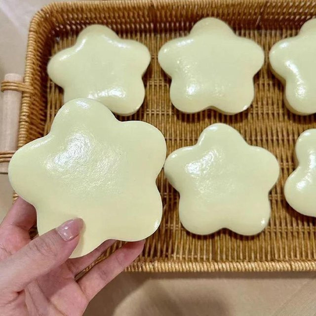 Stern Squishy Knet-Fidget-Spielzeug, gelb - Bild 1