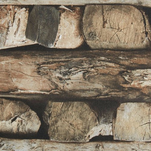 Rasch Vliestapete Holz Optik in Braun mit mattem Finish - Bild 1