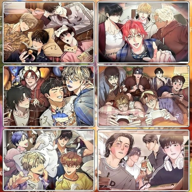 6-teiliges Sweet Home Serie Manhwa Postkarten-Set in Multicolor aus Papier - Bild 1