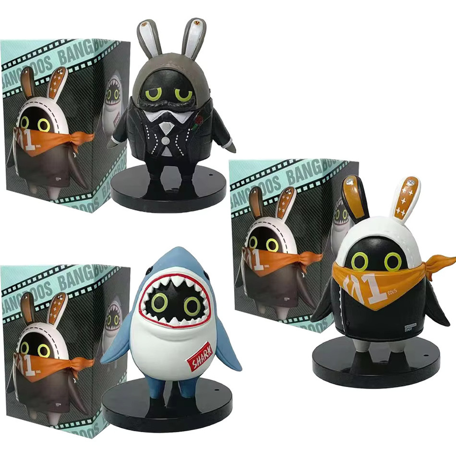 Zenless Zone Zero Bangboo EOUS Sharkboo Amillion Figur aus PVC und Weichgummi, Multicolor - Bild 4