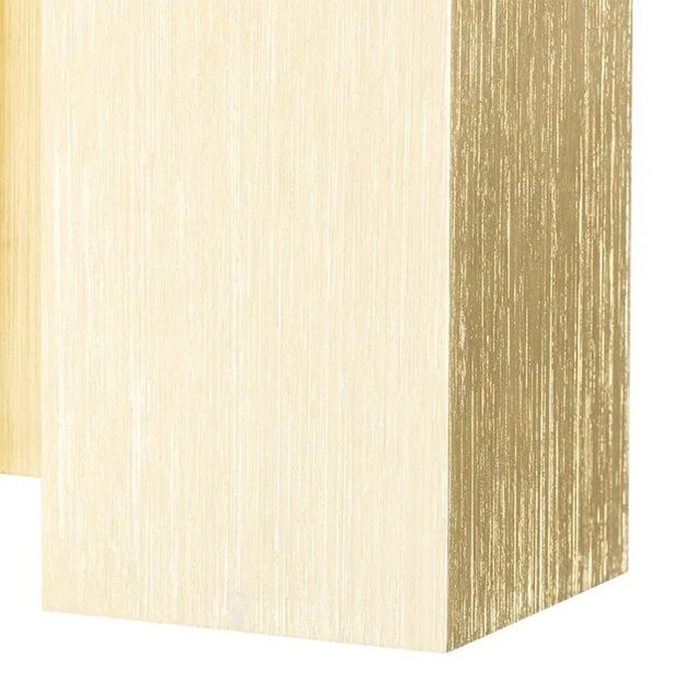 QAZQA Moderne Wandleuchte Sandy Quadratisch in Gold/Messing, dimmbar, Up-Down Lichteffekt, GU10 - Bild 1