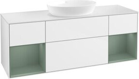 V&B Waschtischunterschrank Finion in Weiß lackiert, Breite: 160 cm, Tiefe: 50,1 cm, Höhe: 50,1 cm - Bild 1