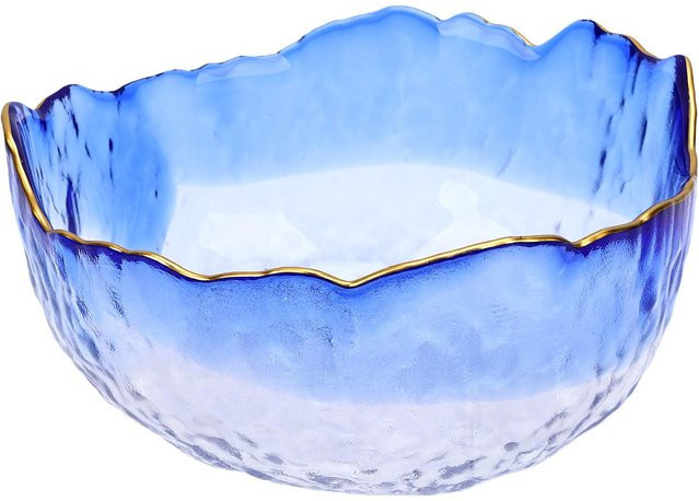 Fishine Nagelpflege Einweichschale, Blau, Vergoldet - Bild 1