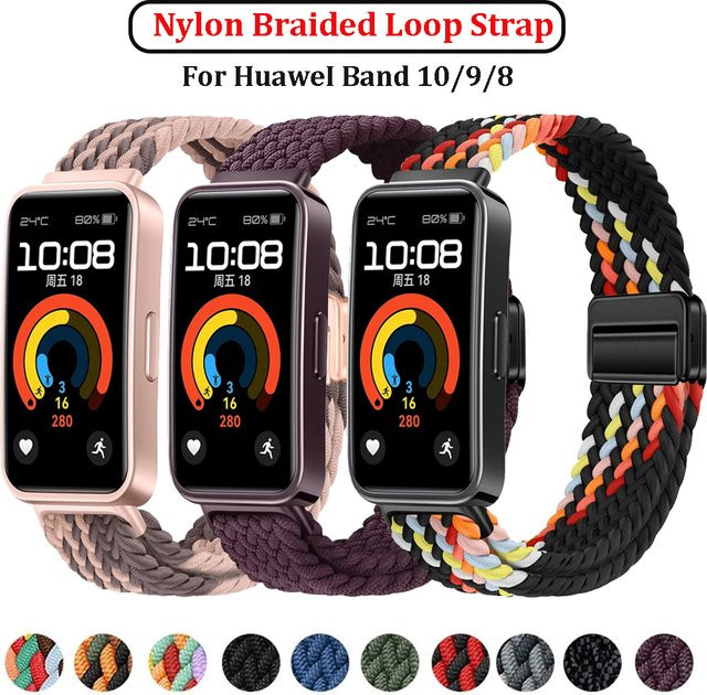 Huawei Uhrenarmband Nylon, geflochtene Schleife, Multicolor, Unisex - Bild 1