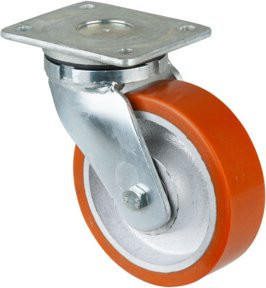 BS Schwerlastrolle RR100.C10.160 mit Schraubbefestigung aus Kunststoff in Orange - Bild 1