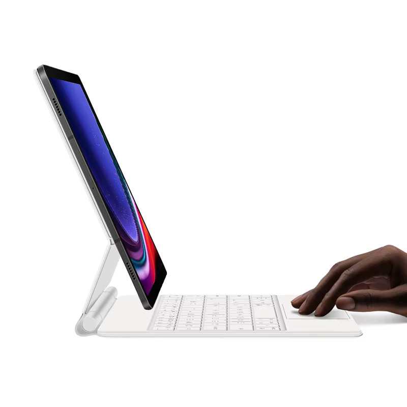 AJIUYU Magic Hintergrundbeleuchtung Tastatur Folio für Samsung Galaxy Tab S9 FE, S7, S8, S9 11 Zoll mit Touchpad und magnetischer Abdeckung in Schwarz oder Weiß - Bild 3