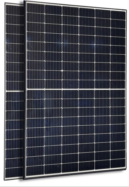 Shinefar 2er-Set Jet-Line Solarpanel zur Solaranlagen-Erweiterung, 550 W, Monokristallin, Schwarz/Silber - Bild 1