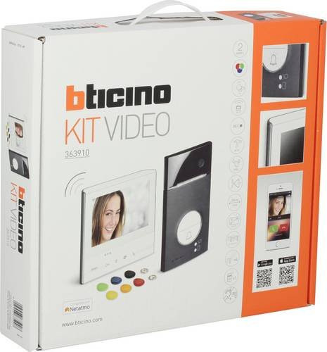 Bticino FLEX VIDEO L3000 Video-Sprechanlagen-Set mit WLAN Video-Inneneinheit und Außeneinheit in Schwarz und Weiß - Bild 1