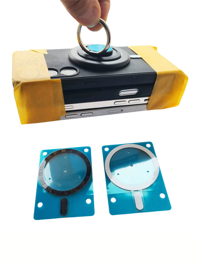 PhoFir Magnetische Ringe für MagSafe und kabelloses Laden als universelle Auto Halterung Platte Aufkleber für iPhone, Samsung und Huawei - Bild 5