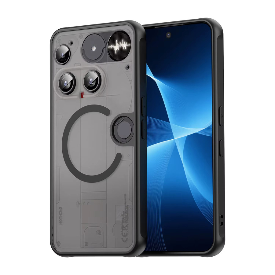 Stoßfeste Silikon Schutzhülle für Nothing Phone 3 und CMF Phone 2 PRO in Schwarz - Bild 7
