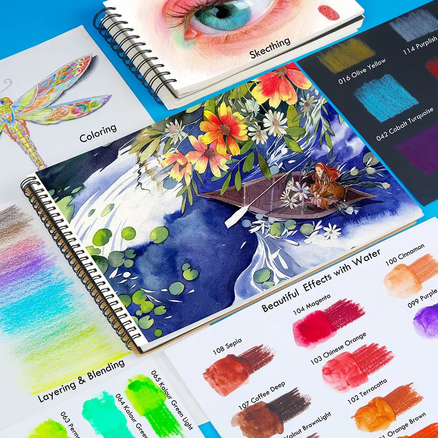 Professionelles 120er Buntstifte-Set für Erwachsene in Multicolour mit pigmentierten Holzstiften für Künstler und Malbücher - Bild 4