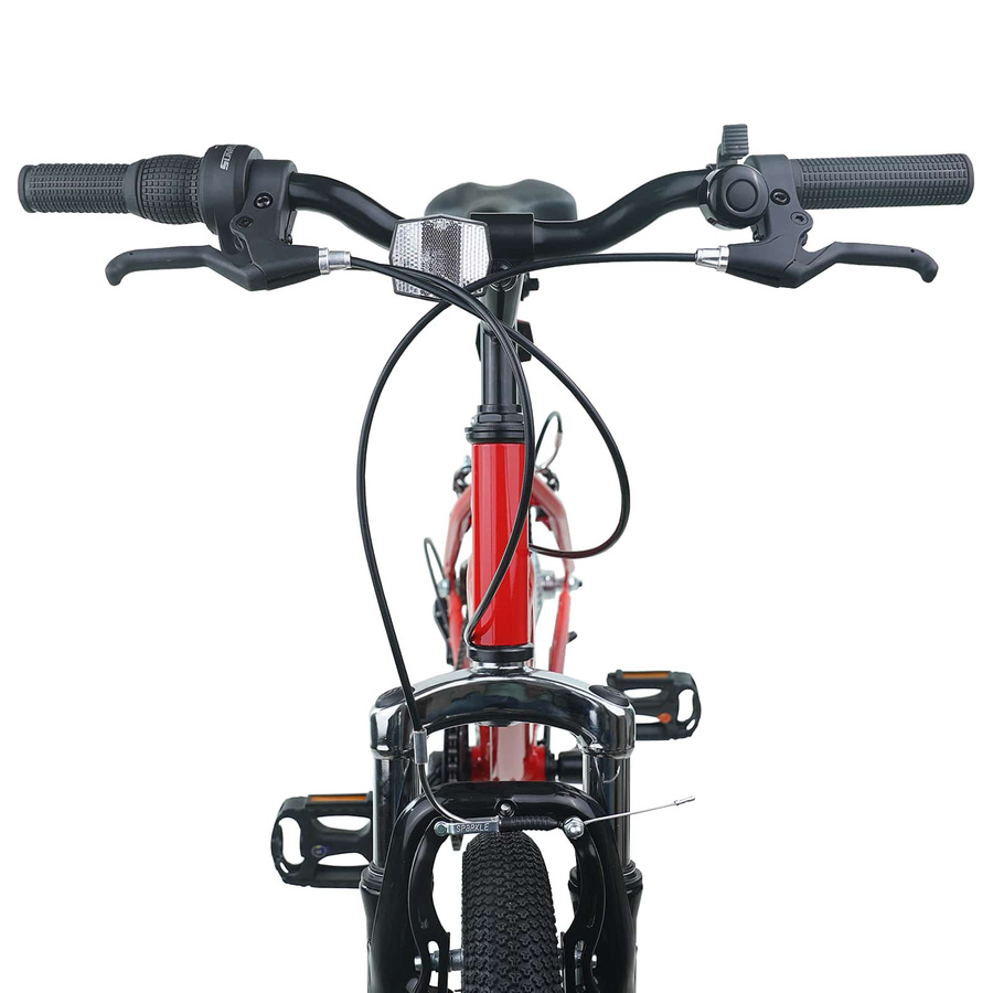vidaXL Kinderfahrrad 24 Zoll 6-Speed Rot für 8-12 Jahre Alt - Bild 2
