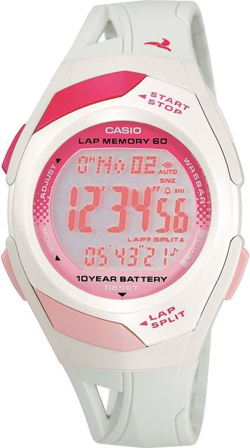 Casio Digitaluhr, Quarz, Kunststoff, Pink, 35 mm, Damen - Bild 1