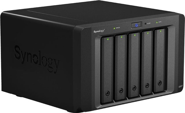 Synology DX517 Expansion Unit Speichergehäuse mit 5 Schächten in Schwarz - Bild 1