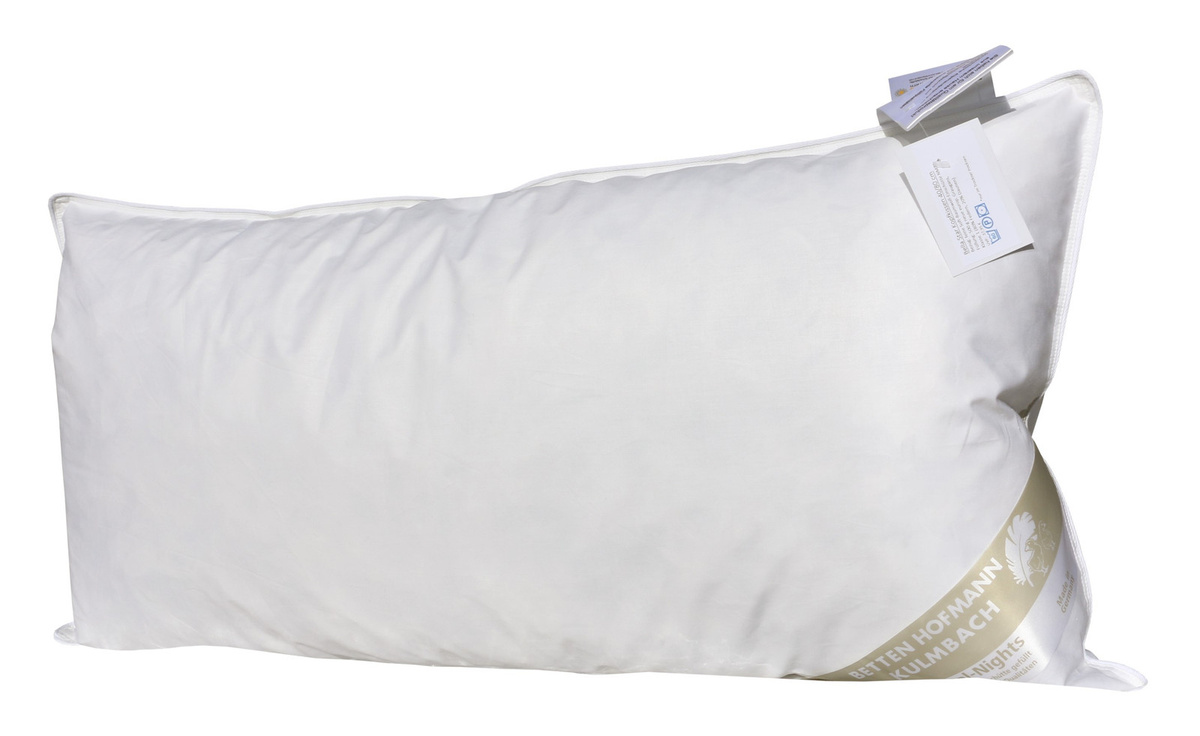 Bella Star Kopfkissen mit Daunen-Feder-Mix in Weiß, B/H: 80 x 40 cm - Bild 1