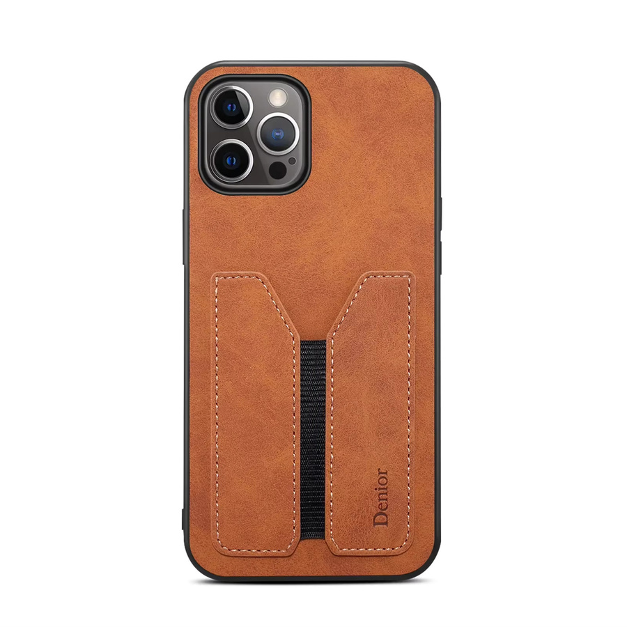 Handyhülle aus PU Leder mit Kartenhalter und Brieftasche für Apple iPhone 16 15 14 13 12 11 Pro Max Mini in Rot und Braun - Bild 2