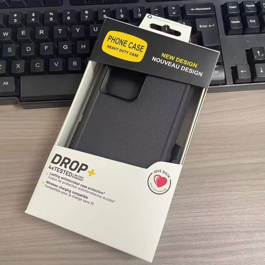 Original Defender Otter Armor Box Case stoßfeste Schutzhülle mit Gürtelclip für Samsung Galaxy S26 S25 S24 S23 S22 S21 S20 Plus in Schwarz - Bild 2
