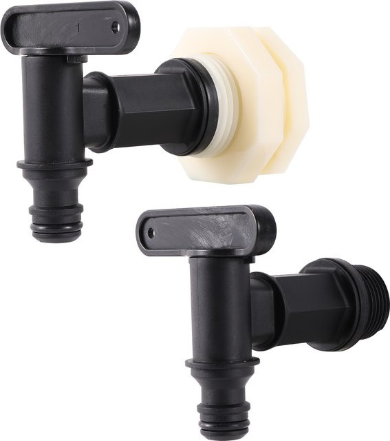 IBC Tank Adapter mit 3/4 Zoll Gewinde und 16mm Nippel aus Kunststoff für Garten und Landwirtschaft - Bild 1