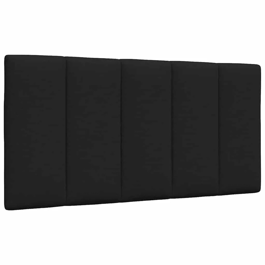 vidaXL Kopfteil-Kissen Hanko Schwarz, gepolstertes Wandpaneel aus Polyestergewebe, Breite: 100 cm, Höhe: 200 cm - Bild 2