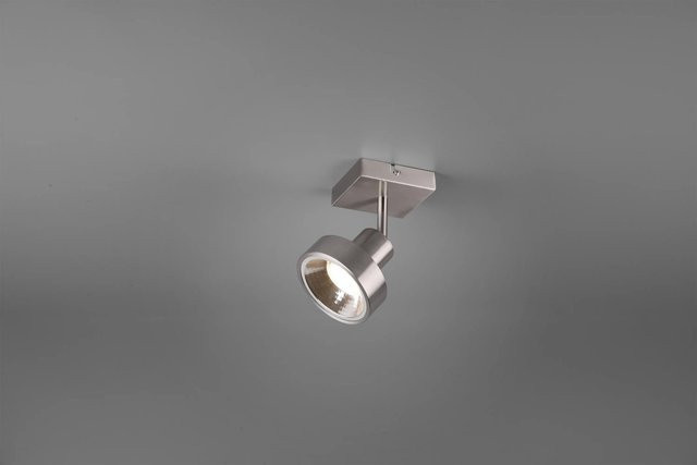 Trio Spot Leon Wandleuchte in Nickel matt mit verstellbarem Spotlight für Wohnbereich, Flur und Schlafzimmer - Bild 1