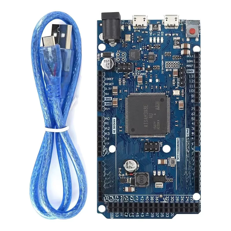Si Tai&SH Wegen R3 Platine ATmega16U2 ATSAM3X8E Hauptsteuerkarte für Arduino mit USB-C Kabel in Blau - Bild 3