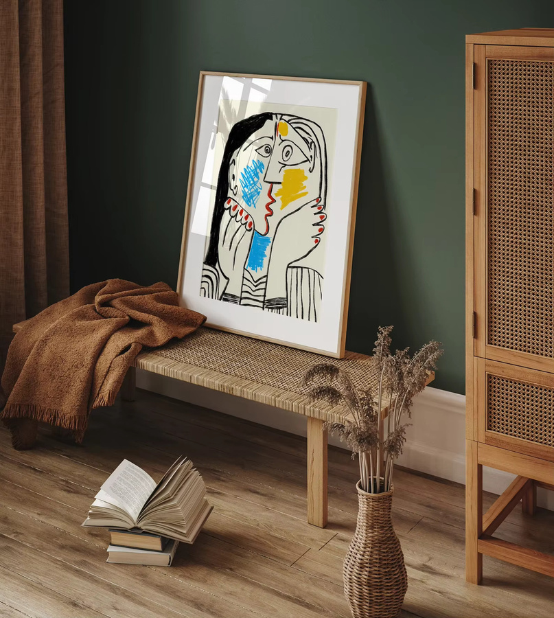 Picasso The Kiss Kunstdruck als Wandkunst-Dekor in Multicolor - Bild 4