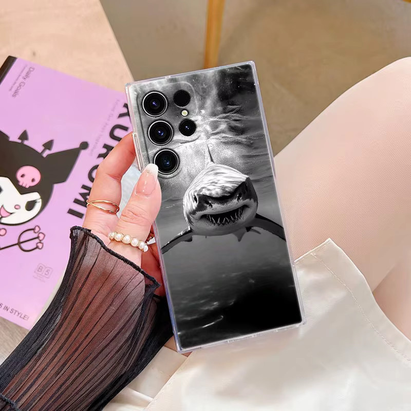Transparente Schutzhülle mit Walhai-Motiv für Samsung Galaxy S26 S25 S24 S23 S22 S21 Ultra FE Plus - Bild 2