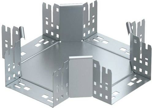 OBO Bettermann Kreuzstück aus Metall in Silber, Breite: 15,0 cm, Höhe: 11,0 cm - Bild 1