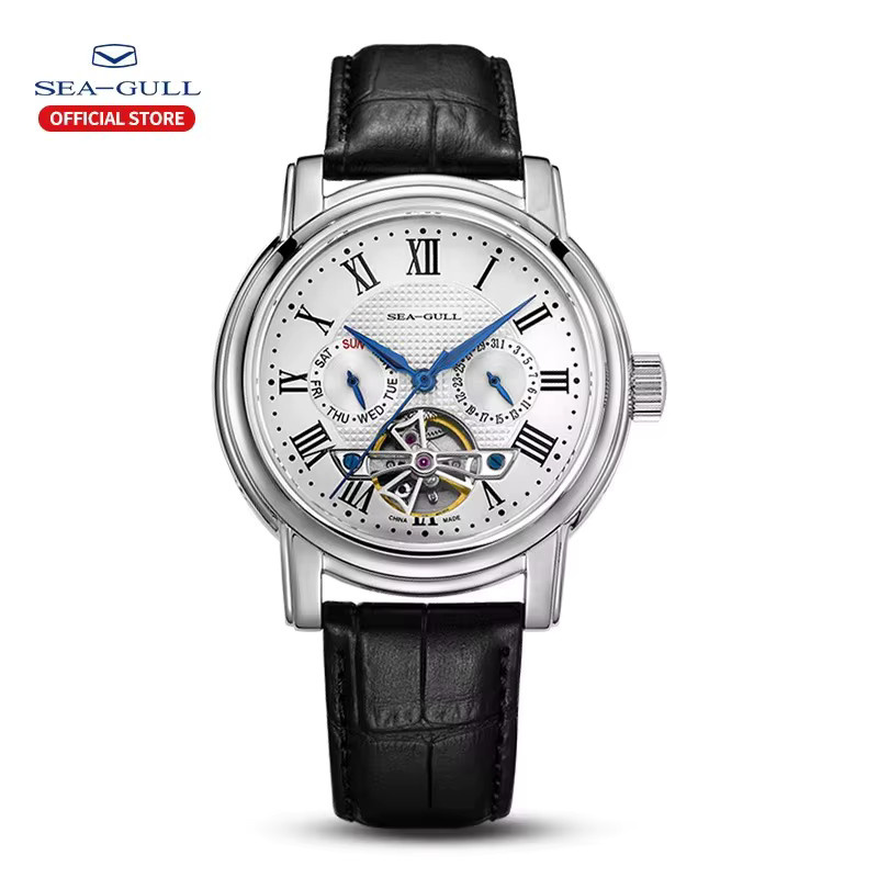 Seagull Armbanduhr, Automatik, Edelstahl, Silber, Herren - Bild 4