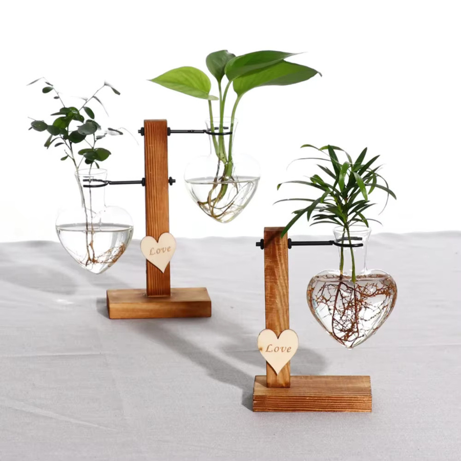 Vintage Hydrokultur Vase aus Glas in Transparent für Desktop-Pflanzen und Terrarium-Vermehrungsstationen - Bild 2