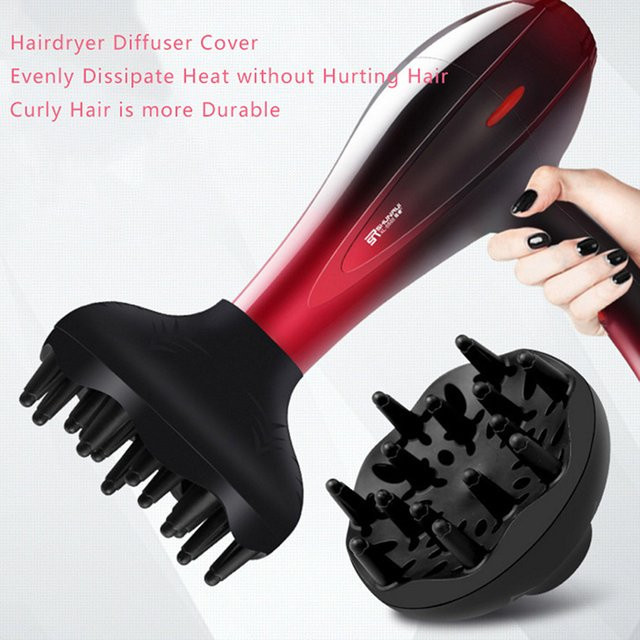 Haar Diffusor Universal, Schwarz, für lockiges Haar, Unisex - Bild 1