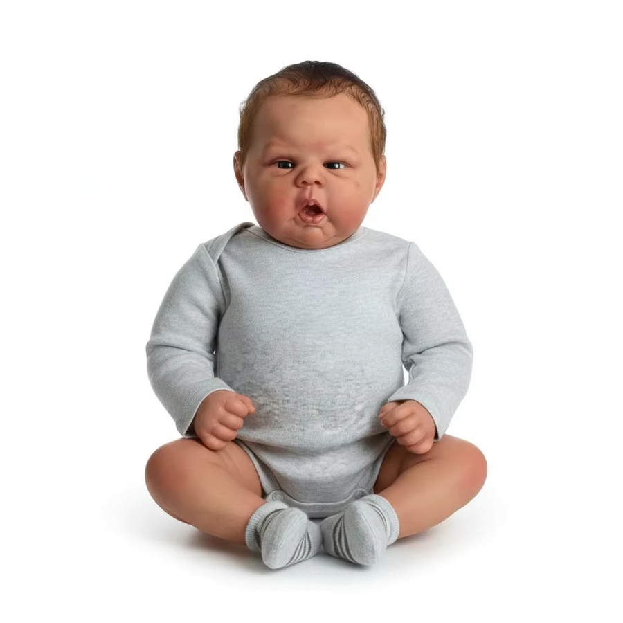 NPK Gounchin Reborn Kleinkind Junge Puppe, 24 Zoll, handbemalte Kunstpuppe - Bild 4