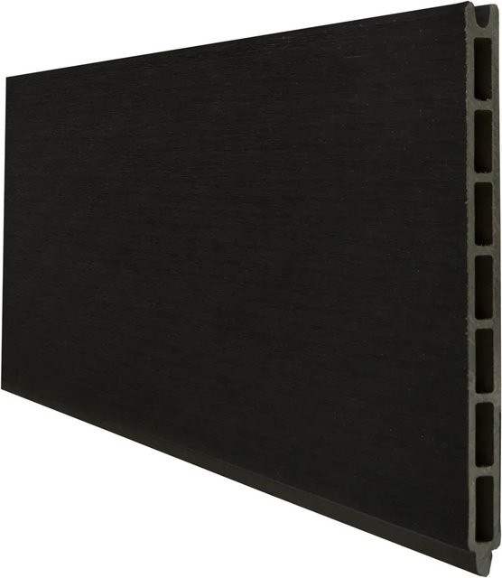 GroJa Solid Grande Premium Einzelprofil Steckzaun Schwarz, Höhe: 180 cm, Breite: 24 cm - Bild 1