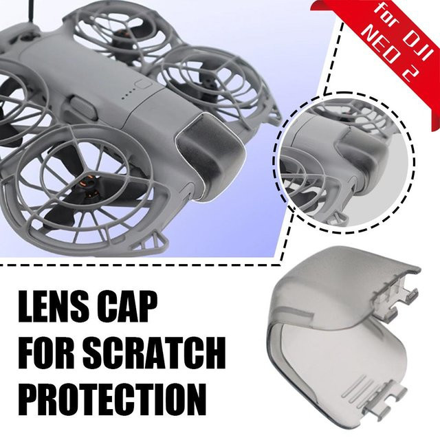 DJI Neo 2 Anti-Kollision Objektiv Kappe in Grau als staubdichte Schutzhülle für die Gimbal-Kamera deiner Drohne - Bild 1