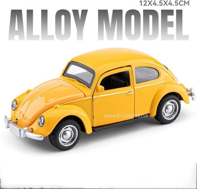 Linyi toy car Käfer Oldtimer Modell, Spielzeug, Metall, 1:36, ab 14 Jahre - Bild 1