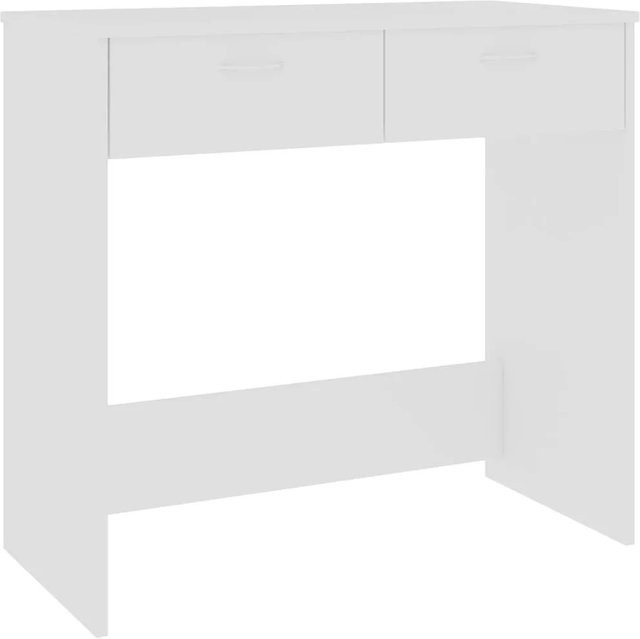 vidaXL Schreibtisch Weiß aus Holzwerkstoff für Büro und Kinderzimmer B/T/H: 80 x 40 x 75 cm - Bild 1
