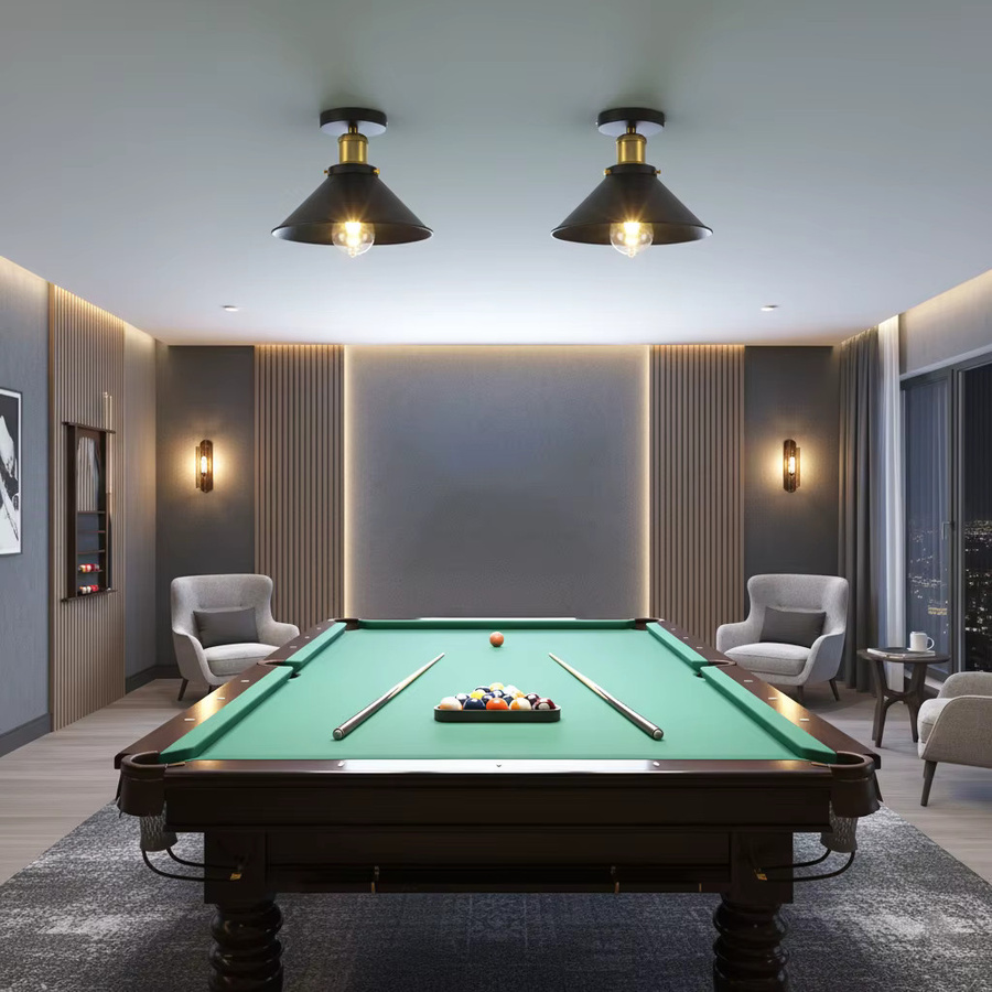 OSABO Deckenleuchte im Industriestil aus Metall in Schwarz mit Einzelkopf und Diamant-Design für Restaurant, Flur oder Café - Bild 5