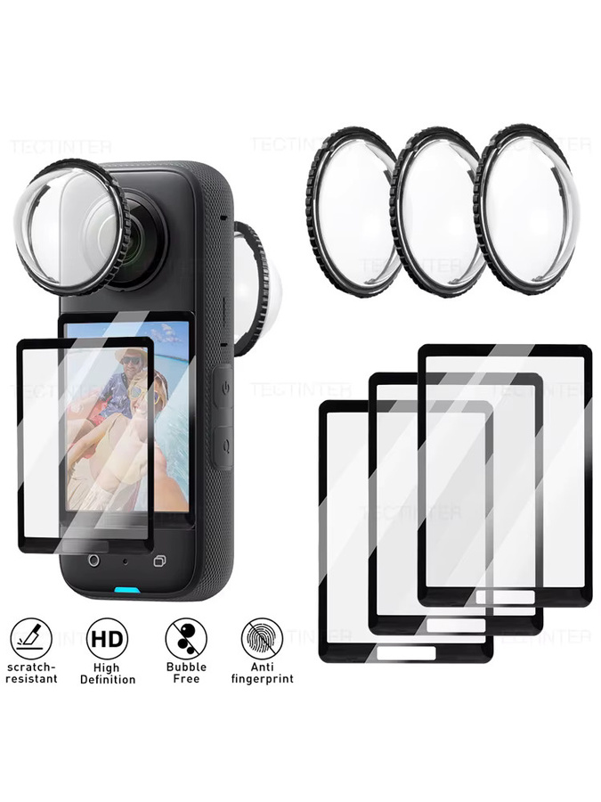 Insta360 Bildschirmschutz und Objektivschutzset aus gehärtetem Glas für X4, X5 und X4 Air in Transparent - Bild 6
