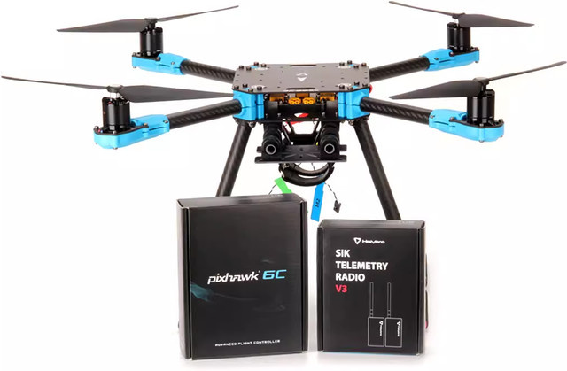 Holybro X500 V2 ARF Kit mit Pixhawk 6X 6C Flight Controller, M10N GPS und 433/915 MHz Telemetrie für 4-Achsen-Drohnen - Bild 1