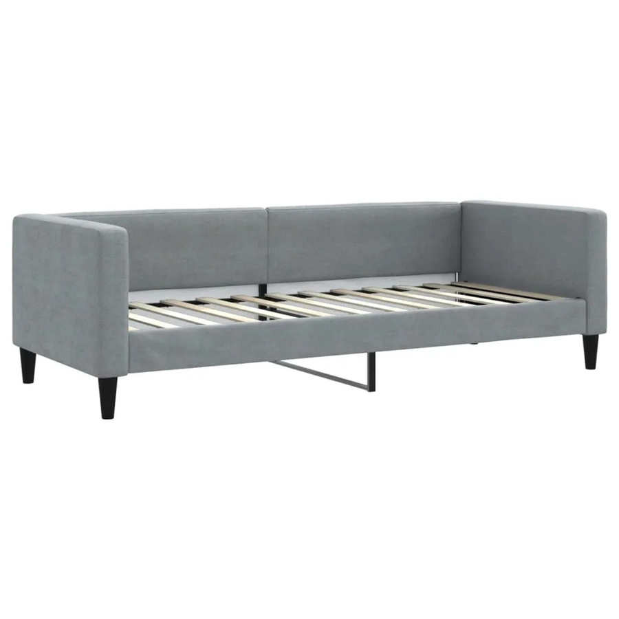 vidaXL Tagesbett Hellgrau mit Polsterung und Armlehnen B/T/H: 200 x 80 x 68 cm - Bild 2