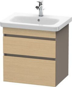 Duravit Waschtischunterschrank DuraStyle in Ei Natur, wandhängend, B/T: 58 x 44,8 cm - Bild 1