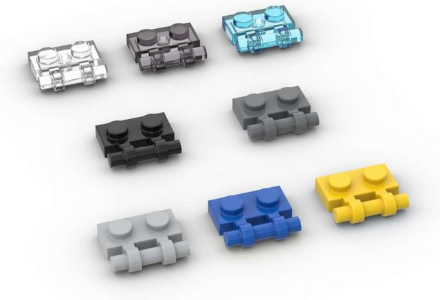 SixBricks 2540 Geänderte 1x2 Bausteine Kit, 10-teiliges Set, Bunt / Mehrfarbig - Bild 1