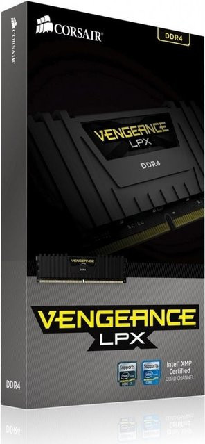 Corsair DDR4 DRAM Arbeitsspeicher 2666MHz C16 16GB Schwarz CMK16GX4M1A2666C16 - Bild 1