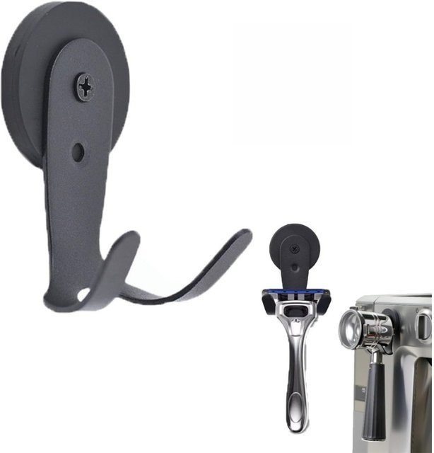 FEB.WIND Magnetischer Kaffee-Siebträger und Tamper-Halter in Schwarz zur Wandmontage aus Metall - Bild 1