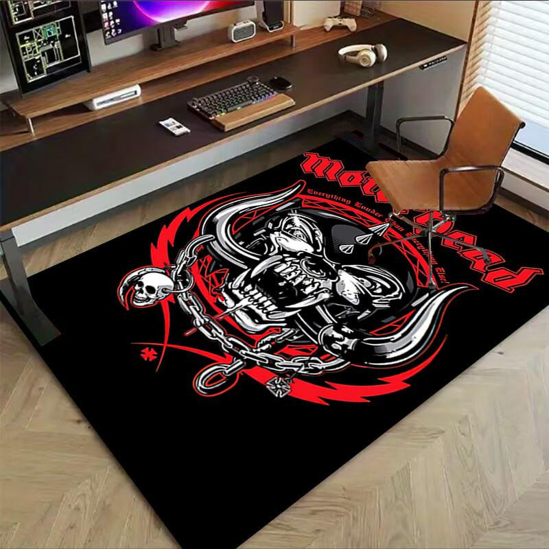 Motörhead Bodenmatte von Yun Home in Schwarz, Urbaner Stil, Polyester, rutschfest und waschbar, B/T: 90 x 60 cm - Bild 6