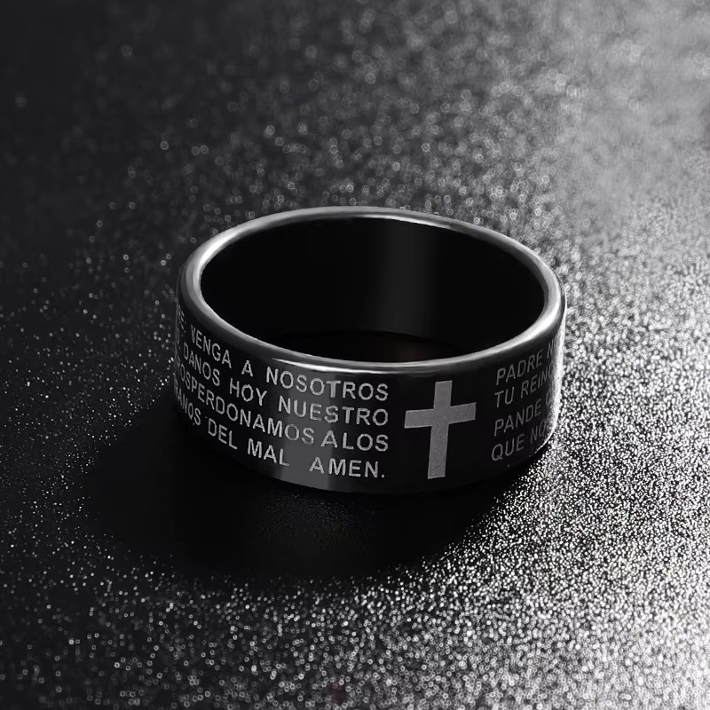 NUOBING Ring, Titan, Schwarz, Herren - Bild 3